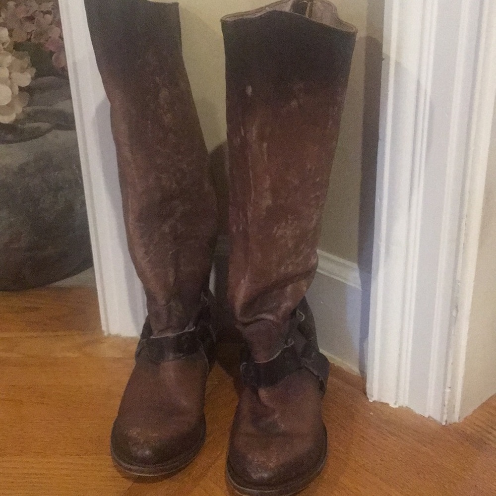 Free Bird Harness Boots Phily sz 9 brown worn once